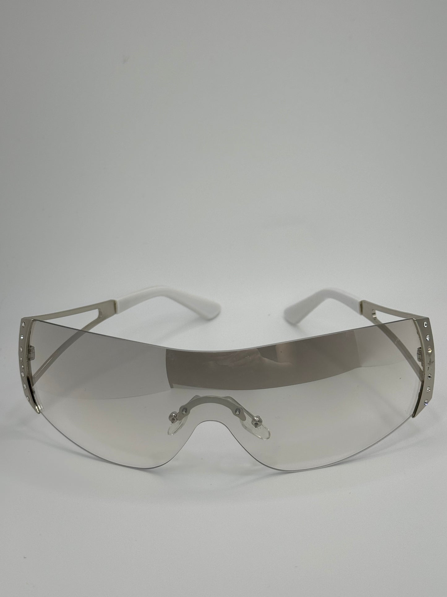 Y2K White clear Sunglasses