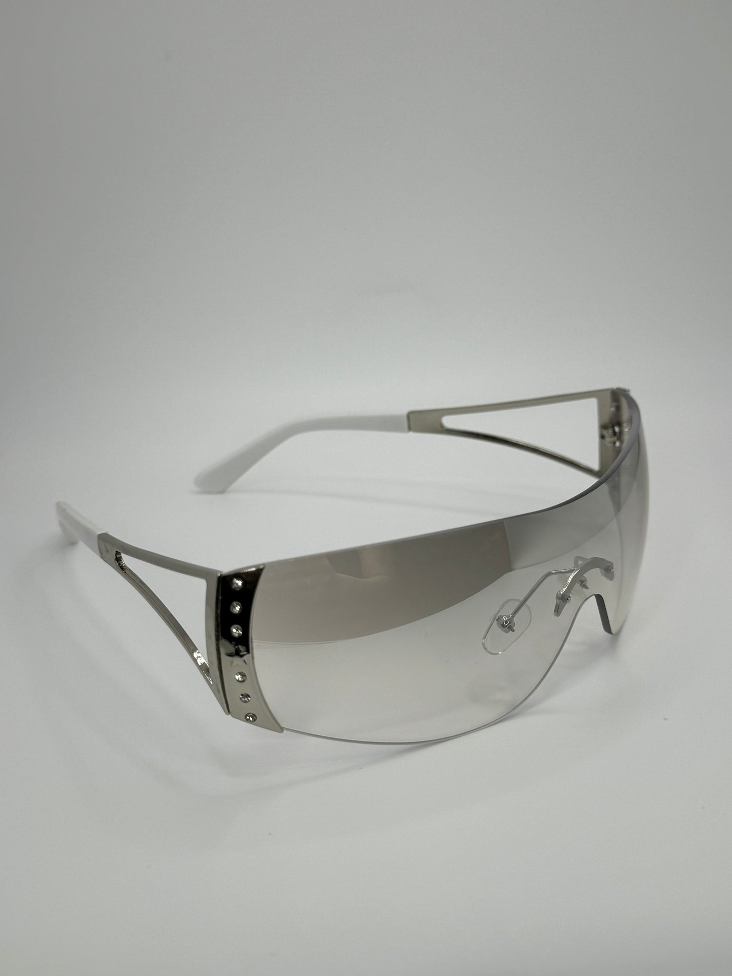 Y2K White clear Sunglasses